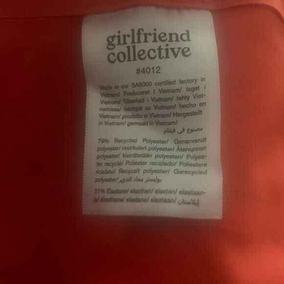 Girlfriend Collective tart orange crop leggings - Picture 8 of 8